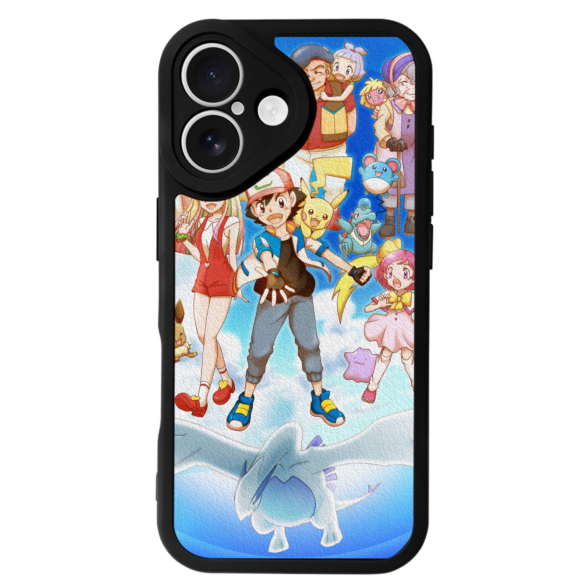 （画像用） ポケットモンスター Pokémon 【iPhone 16シリーズ対応】シリコンスマホケース（レザー調） 材質：シリコン